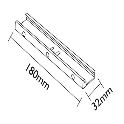 Ophangsysteem | 18cm | Wit