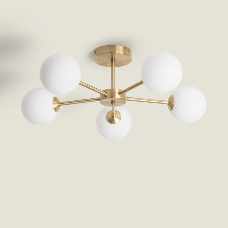 Lumexa Moonlivo Plafondlamp Metaal en Glas 5x G9