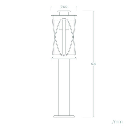 Lumexa Gedjaro LED Outdoor Bollard Stainless Steel E27 15W
