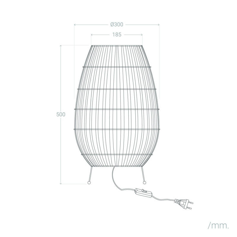 Lumexa Annecyo LED Tafellamp Rotan 40W