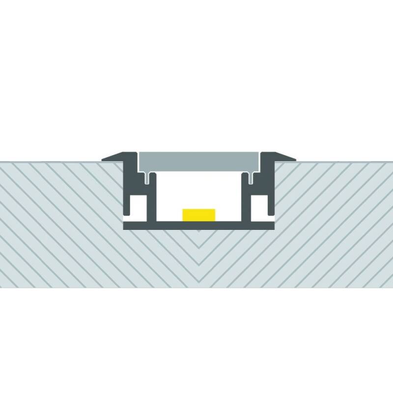 Lumexa Vloer Aluminium Profiel voor LED-strip tot 12 mm