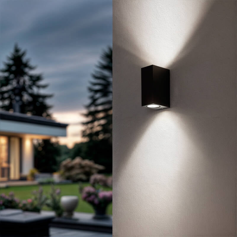 Lumexa Misenavo Buiten Wandlamp Up/Down Donkergrijs 2x GU10