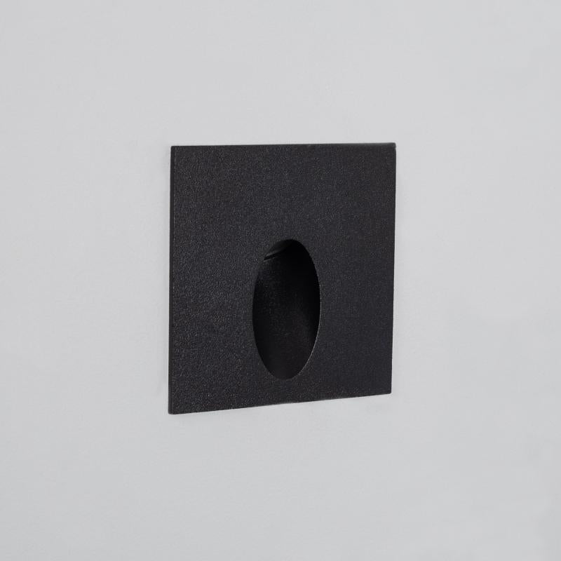 Lumexa Ellisavo LED Wandinbouwspot 3W Vierkant Zwart