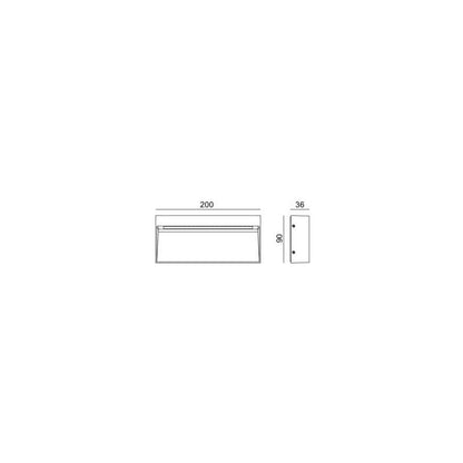 Lumexa Columbo LED Buiten Wandlamp 6W Zwart