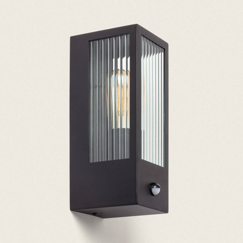 Gakomo | Buitenwandlamp glas | E27 | 40W | IP44 | met sensor