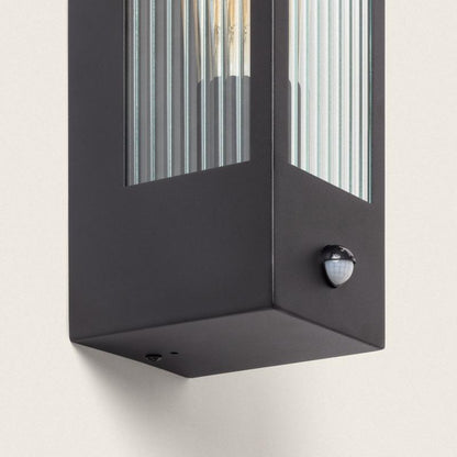 Gakomo | Buitenwandlamp glas | E27 | 40W | IP44 | met sensor