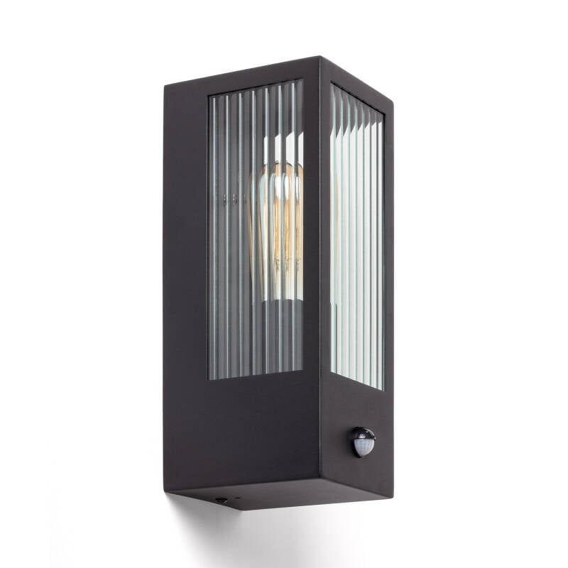 Gakomo | Buitenwandlamp glas | E27 | 40W | IP44 | met sensor