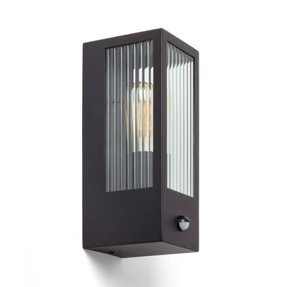 Gakomo | Buitenwandlamp glas | E27 | 40W | IP44 | met sensor