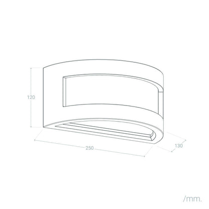 Lumexa Ourielo LED Wandlamp Gips E27 40W